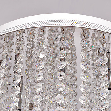 flush mount modern led crystal ceiling light with 6 lights for living room, lustres de sala teto - Click Image to Close