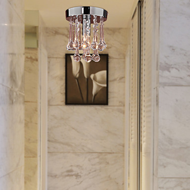 flush mounted led crystal ceiling lights lamp for living room , lustres de teto