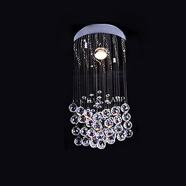 led modern crystal ceiling lamp lights with 1 light for living room bedroom lighting lustre de cristal