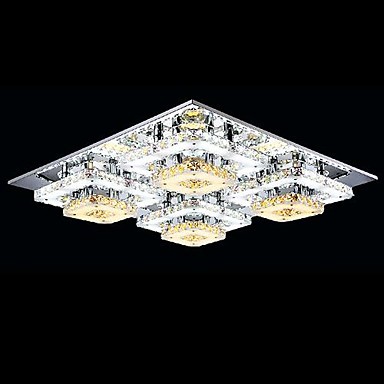luminaria flush mount led modern crystal ceiling light lamp with 8 lights for living room lustres de sala teto