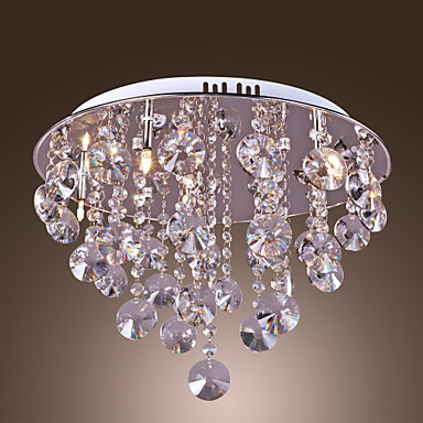 lustres de sala, modern led crystal ceiling lamp light with 5 lights for living room lighting lustre de cristal