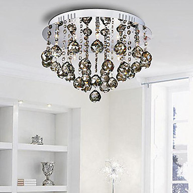 modern led crystal ceiling lamp light with 5 lights for bedroom home lighting lustre de cristal
