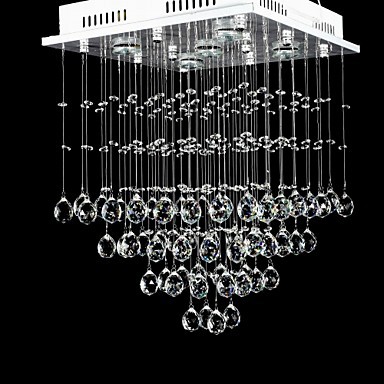 modern led crystal ceiling light lamp with 5 lights for living room home ,lamparas de luminaria tetho