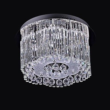 modern led crystal ceiling light lamp with 8 lights for living room lustre de cristal