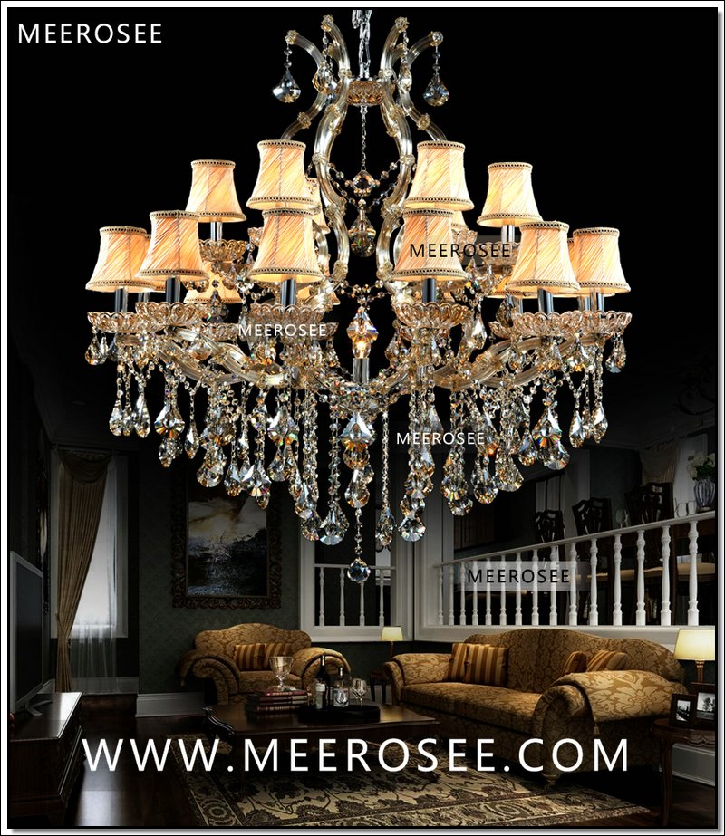 el hallway crystal chandelier lighting maria theresa crystal light fixture shadesvintage lustre 18 lights d1000 h1000mm