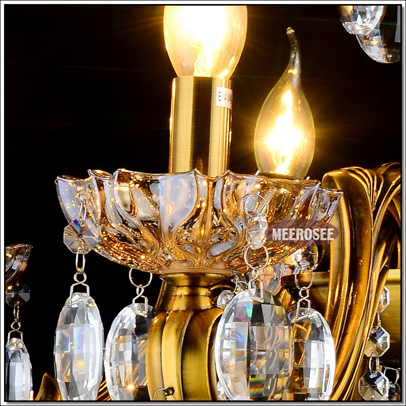 large 3 tiers 24 arms crystal chandelier light fixture antique brass luxurious crystal lustre lamp md8504 l24 d1150mm h1400mm