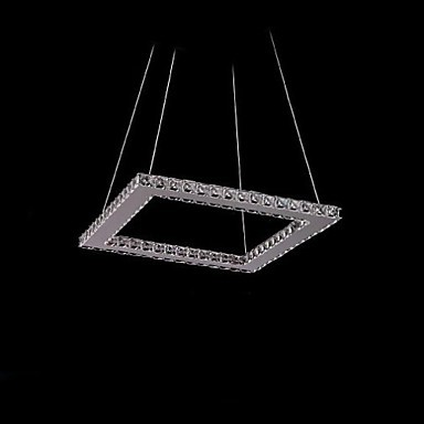 30cm ctystal modern led pendant light lamp chic stainless steel plating, luminaire lamparas lustres de cristal sala teto