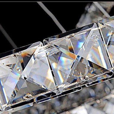 40cm led ctystal modern pendant light lamp for dinning room, luminaire lamparas lustre de cristal sala teto