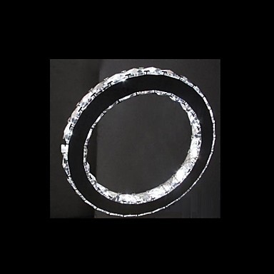50cm ctystal modern led pendant light lamp single ring, luminaire lamparas lustre de cristal sala teto