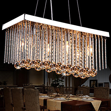 led modern crystal pendant light lamp with 3 lights for home dinning lighting,lustre de cristal sala teto