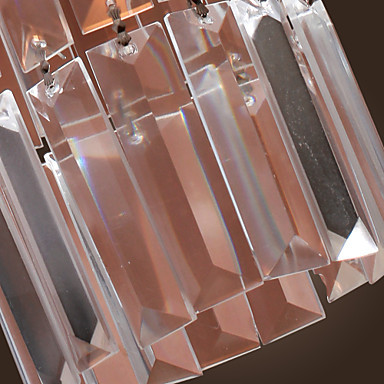 luminaire led chrome finish modern crystal pendant lights lamp,light lustres e pendentes,lustre de cristal