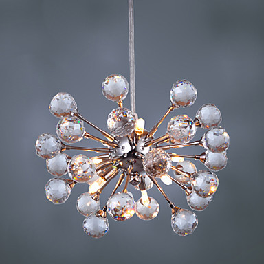 luminaire lighting led modern crystal pendant lights lamp with 6 lights , lustres e pendentes ,lustre de cristal