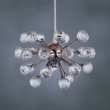luminaire lighting led modern crystal pendant lights lamp with 6 lights , lustres e pendentes ,lustre de cristal