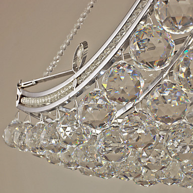 luxury stylish led modern crystal pendant lamp light with 6 lights for living dinning room,lustres de cristal sala teto
