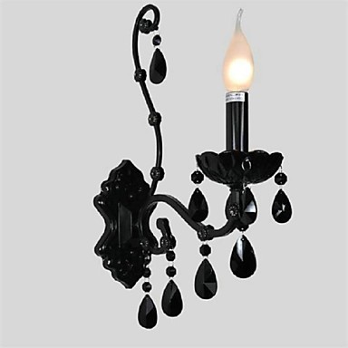 black crystal modern led crystal wall light lamp for home wall sconce,arandela lampara de pared