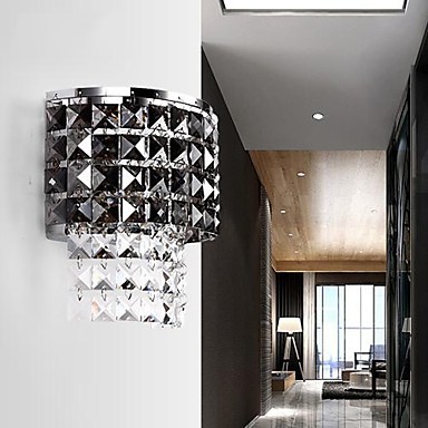 crystal led wall lights lamp with 1 light for home lighting wall sconce creative iron painting