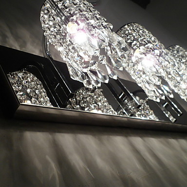 lustre,modern crystal led wall lamp light with 3 lights for bedroom living room wall sconces