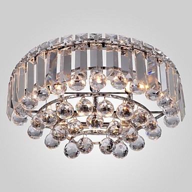 lustre wall sconce modern crystal wall light lamp with 3 lights for home lighting silver chrome metal