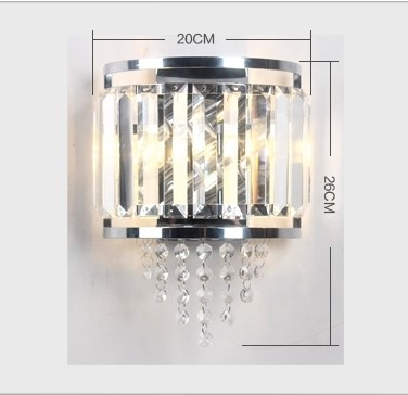 modern crystal led wall lamp with 3 lights fixtures home lighting crystal wall sconce,arandela lamparas de pared
