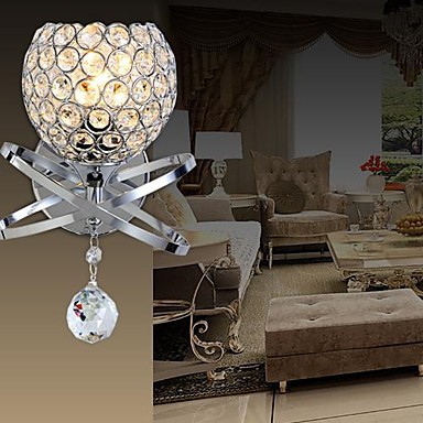 simple modern led crystal wall lights lamp for home lighting wall sconce arandelas wandlamp