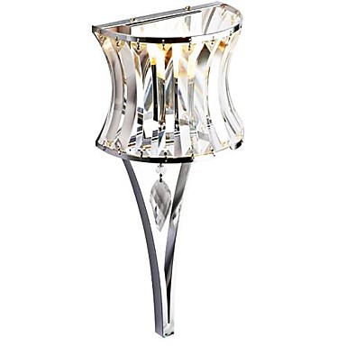 stainless steel plating modern led crystal wall lamp light for home lighting wall sconce lampara pared