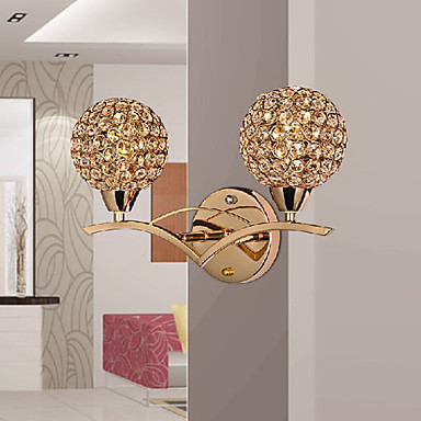 wall sconce golden modern led crystal wall lamp light for home lighting,arandela lampara de pared