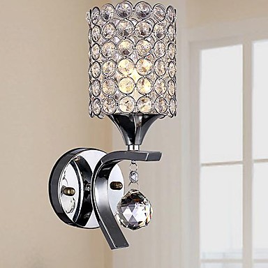 wall sconce,simple modern crystal led wall lights lamps with crystal drop for home