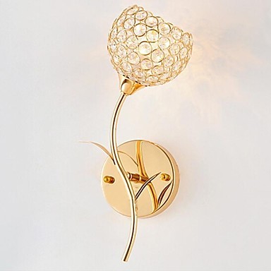 wall sconces,modern gold k9 led crystal wall light lamp for home bedroom lighting