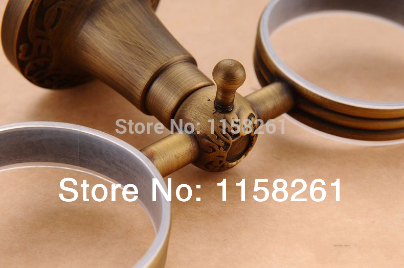 brass antique wall mounted tumbler holder /cup&tumbler holders/ tumbler toothbrush holder bathroom accessories hj-1103f
