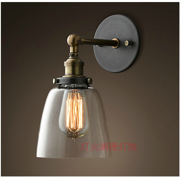 60w retro loft style industrial vintage wall lamp light for home edison wall sconce