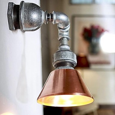 industrial loft style vintage pipe design led wall light, led wall sconce lamp