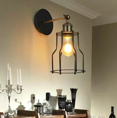 retro loft style vintage industrial wall lamp for home indoor lighting, edison wall sconce lamparas de pared
