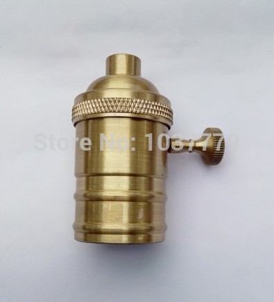 to europe vintage brass pendant socket sample 18pcs/lot e27 lighting accessories eadison bulb holders