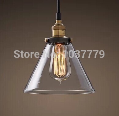 5pcs/lot glass shade edison vintage pendant lamp e27 fitting industrial pendants