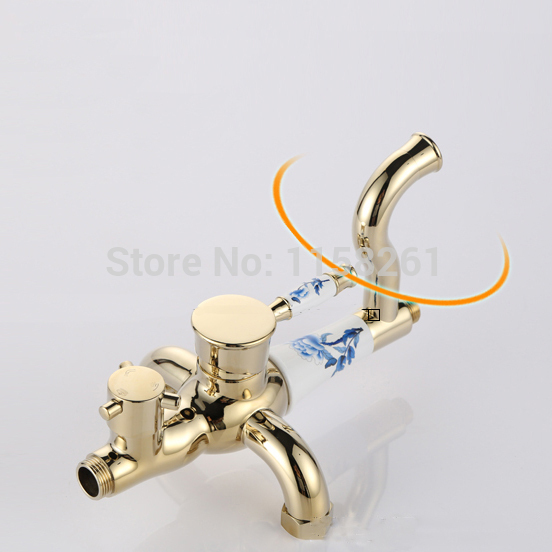 good quality solid brass luxury rainfall golden shower bath set faucets wall mounted shower mixer faucets q-77a