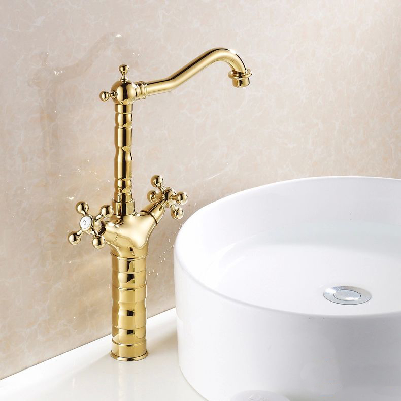 luxury torneira banheiro brass & cold vintage wash basin copper gold faucet promotion cozinha torneiras 6712k