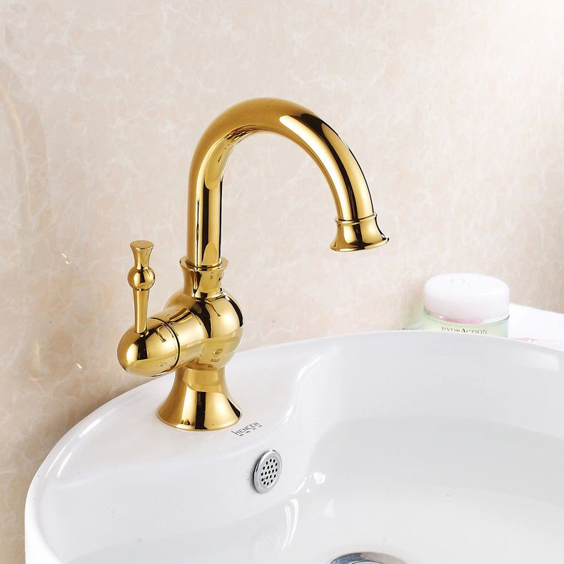 modern golden surface bathroom sink faucet soild brass mixer tap bath mixer bathroom faucet basin mixer hj-872k