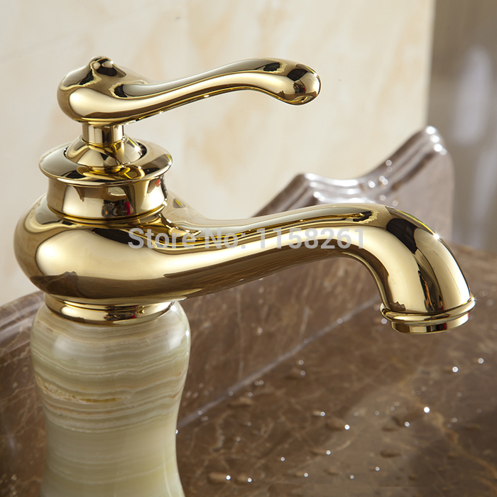 natural marble bathroom faucet copper mixers taps basin faucets fashion rose gold al-8903k