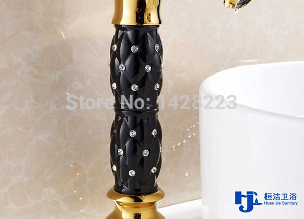 bathroom polished golden beautifull "horse shape " basin sink mixer faucet deck mounted countertop basin faucet