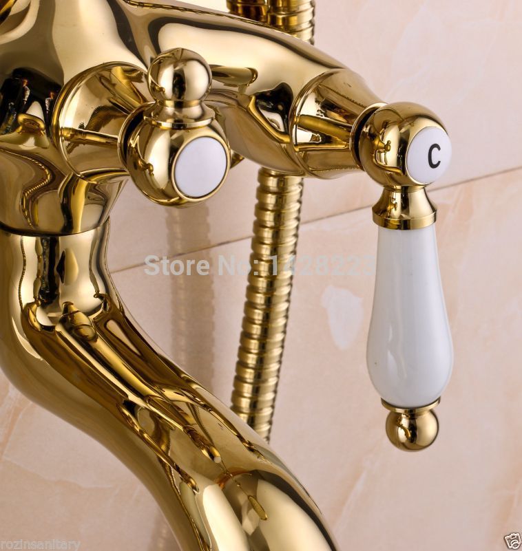luxury golden dual handles 8