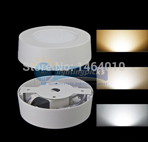 10pcs/lot dimmable 9w 15w 21w round / square led panel light surface mounted led downlight led ceiling down lights ac110-240v