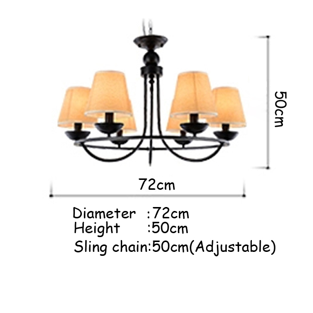 american country garden iron chandeliers light lampshade modern chandeliers lamp for european restaurant bedroom room home decor - Click Image to Close