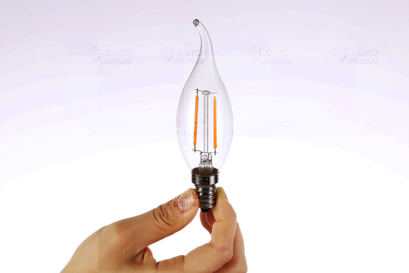 c35j e14/e27 c35l 2w 4w led edison filament light bulb 220v led candle bulb energy saving 360 degree replace incandescent bulb