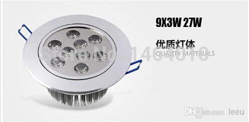 dimmable high power led ceiling lamp 9w 12w 15w 21w 27w 36w led bulb 110-240v led lighting led light down light with drive