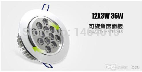 dimmable high power led ceiling lamp 9w 12w 15w 21w 27w 36w led bulb 110-240v led lighting led light down light with drive