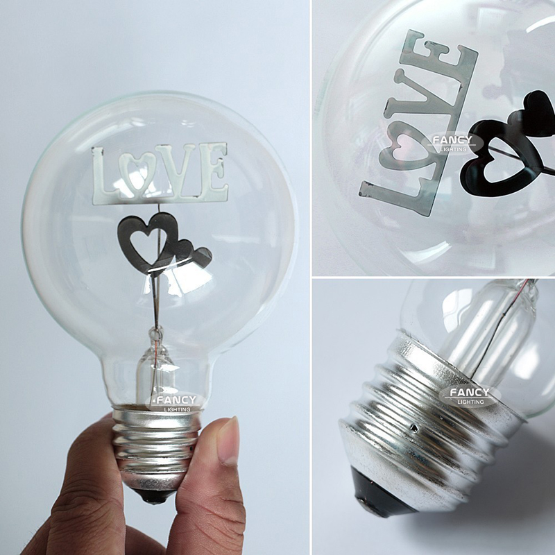 edison light bulb love heart e27 3w 220v retro filament lamp bulb decorative incandescent bulb edison bulb for holiday gift
