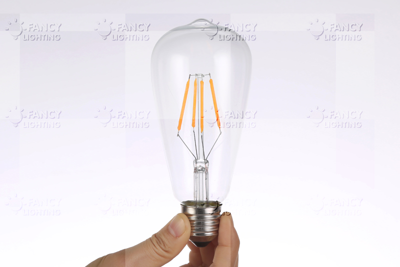 led edison filament light bulb st64 e27 2w 4w 6w 8w warm/cold white 110/220v energy saving 360 degree replace incandescent bulb