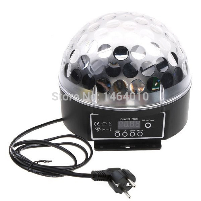 mini digital led rgb crystal magic ball effect light dmx512 disco dj stage lighting voice-activated whole