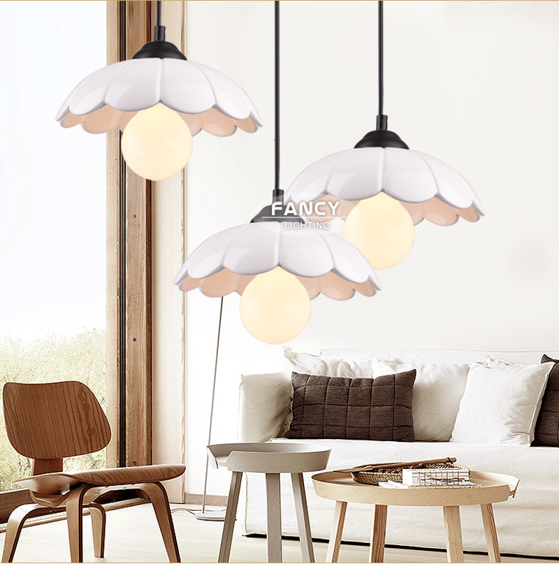 nordic style creative pendant light e27 110v 220v modern pendant lamp adjustable hanging lamp for coffee shop bedroom home decor
