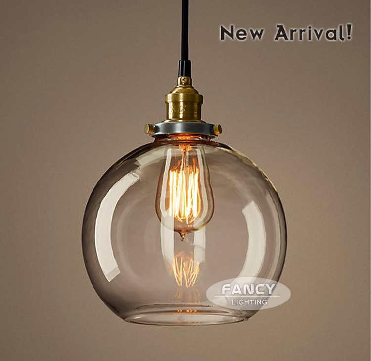vintage industrial edison pendant light copper glass pendant lamps e27 110v 220v mini adjustable pendant lights lampara colgante